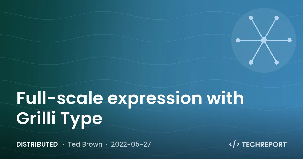 Distributed — Full-scale expression with Grilli Type