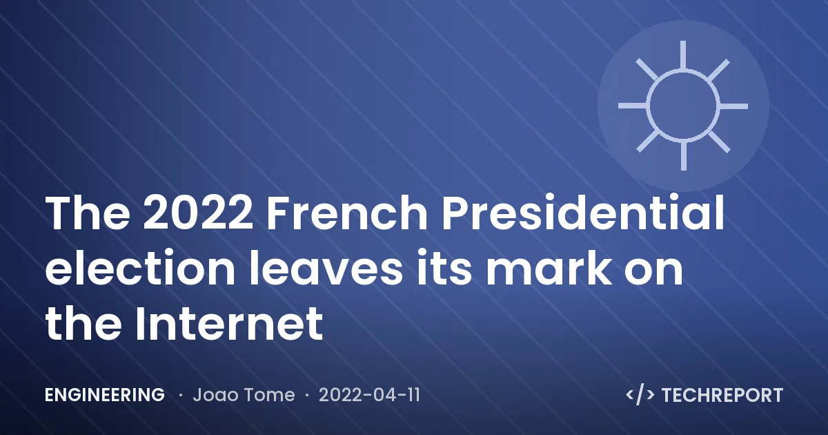 The 2022 French Presidential election leaves its mark on the Internet