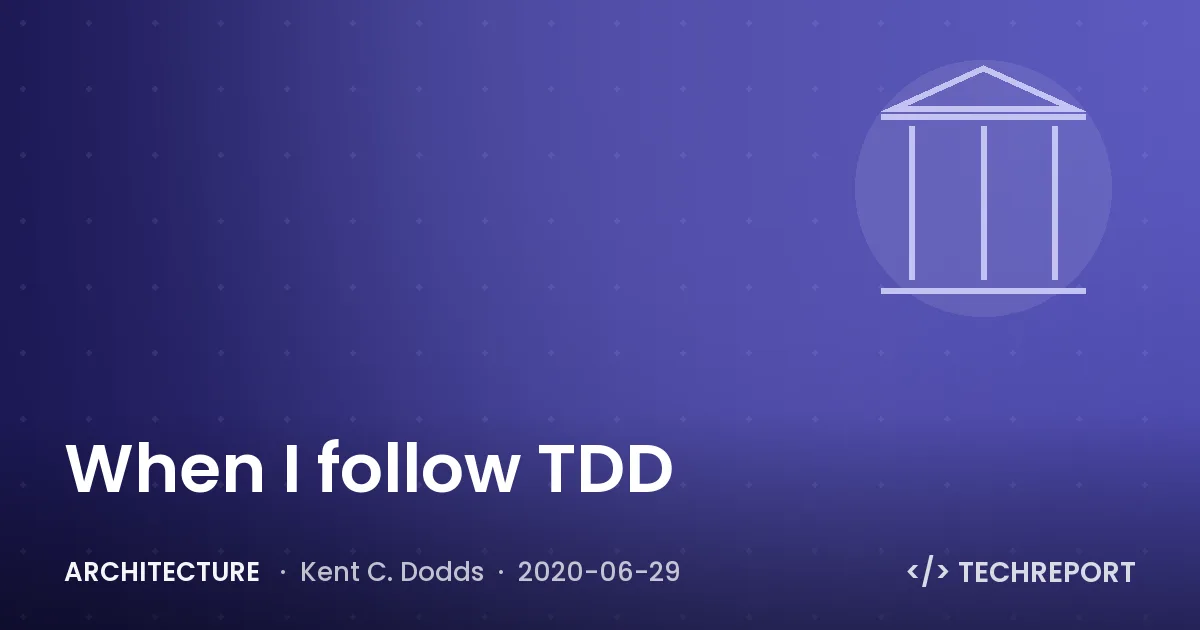 When I follow TDD