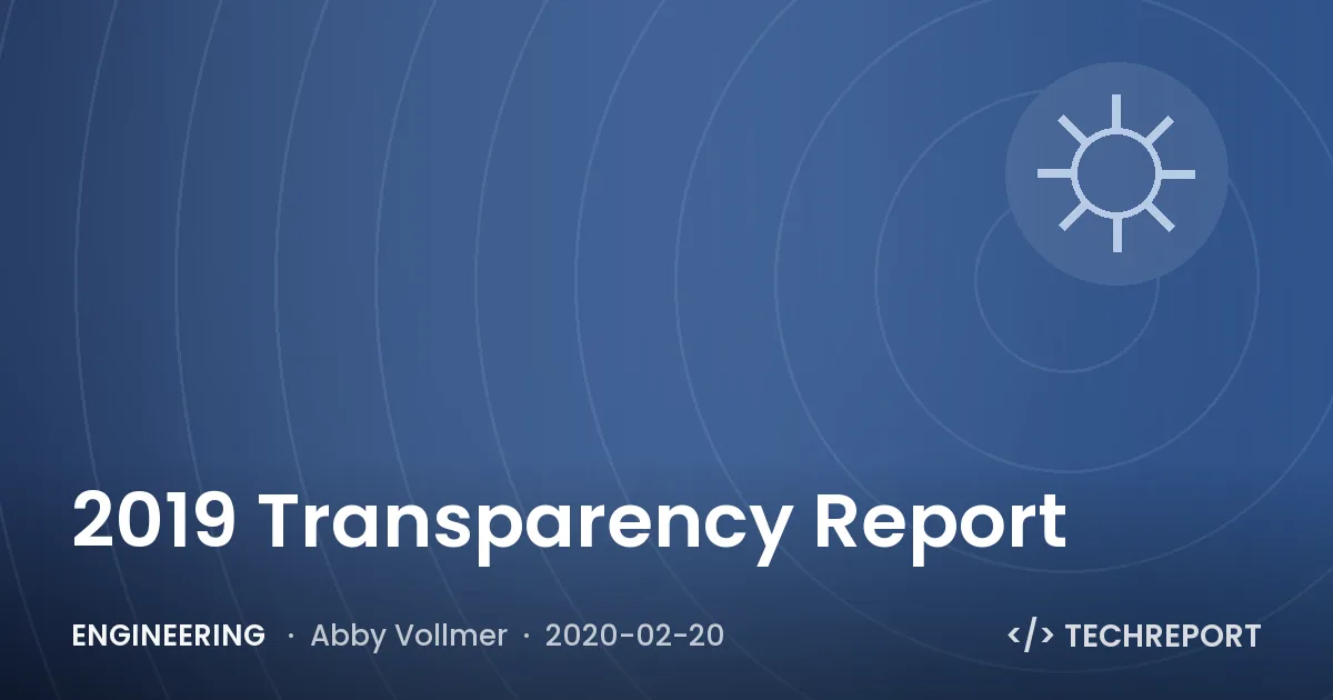 2019 Transparency Report