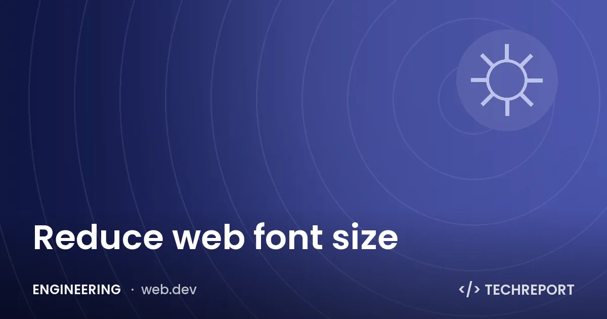 Reduce web font size