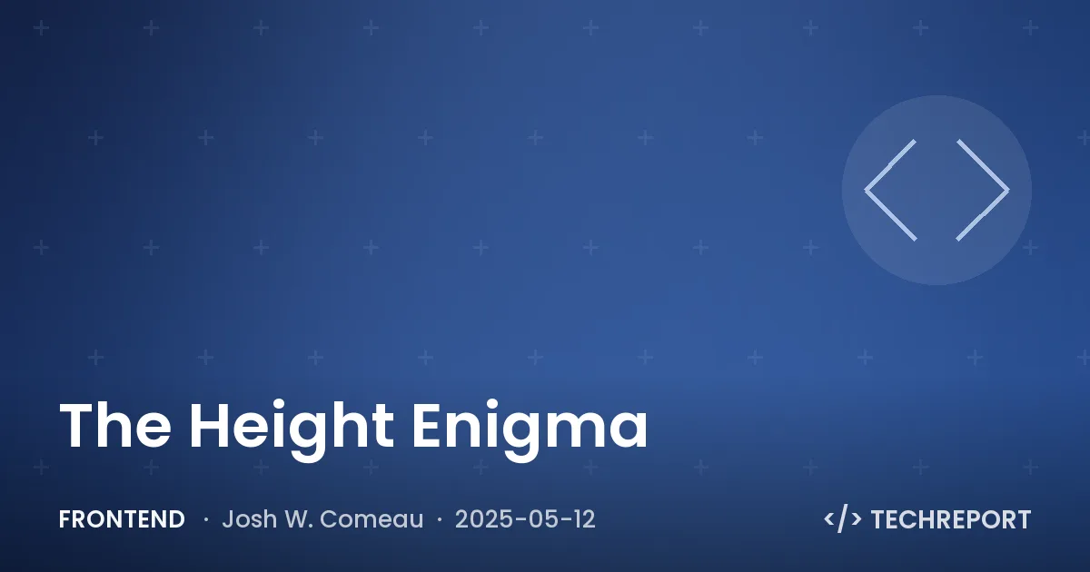 Frontend — The Height Enigma
