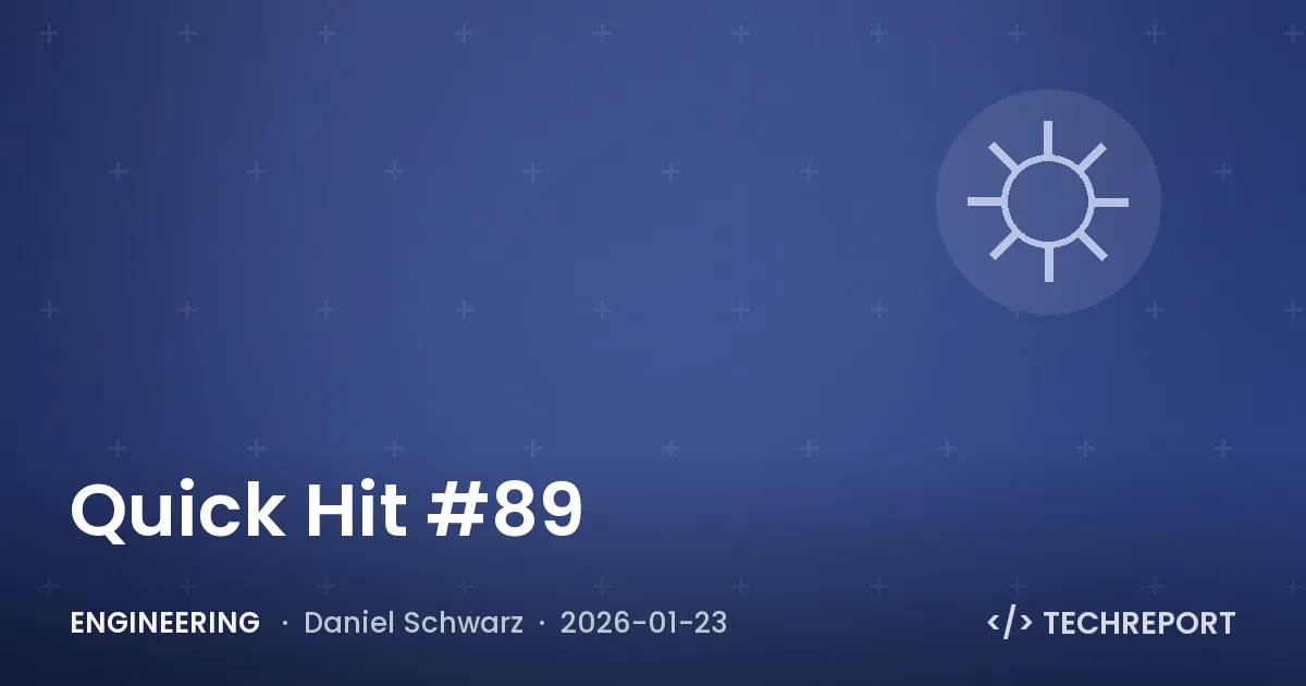 Engineering — Quick Hit #89