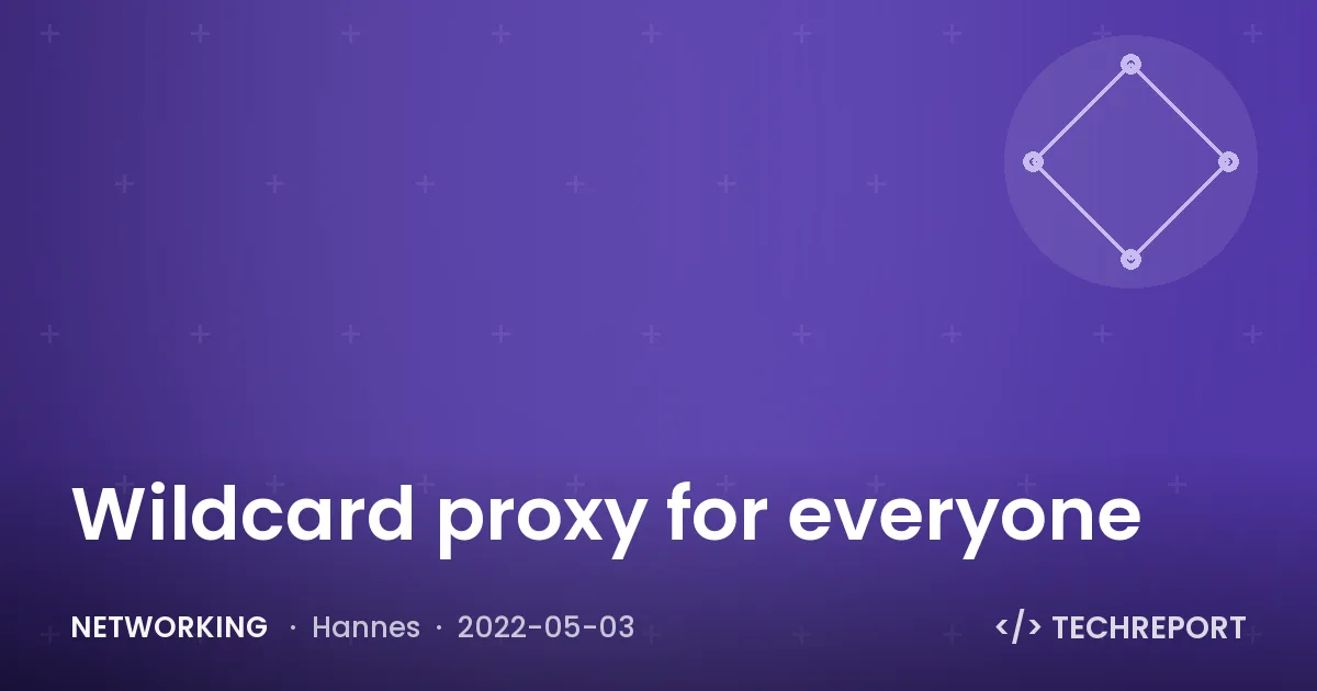 Networking — Wildcard proxy for everyone