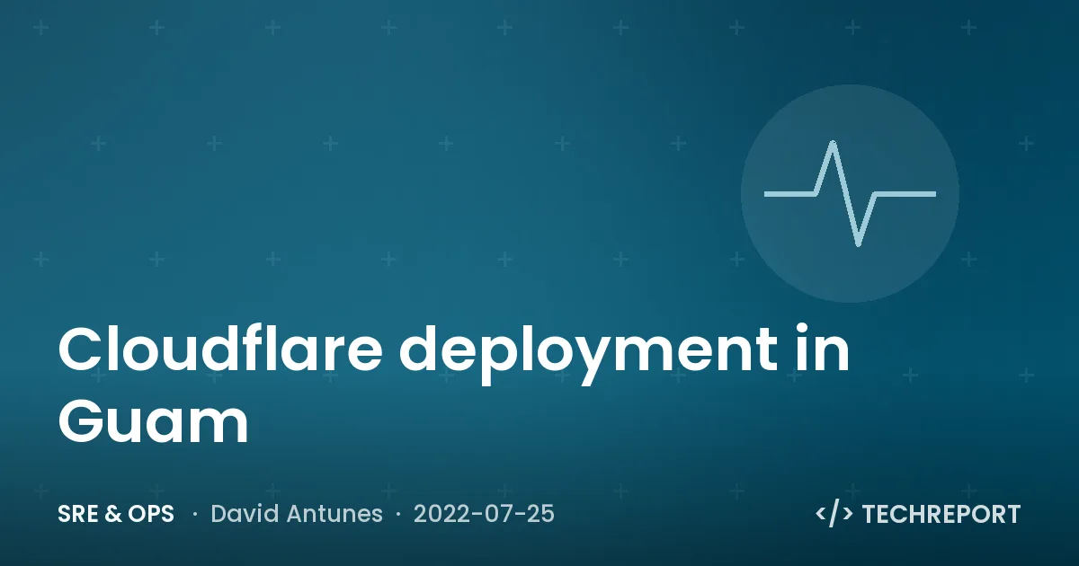SRE & Ops — Cloudflare deployment in Guam