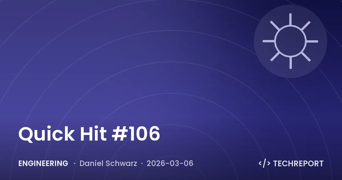 Engineering — Quick Hit #106