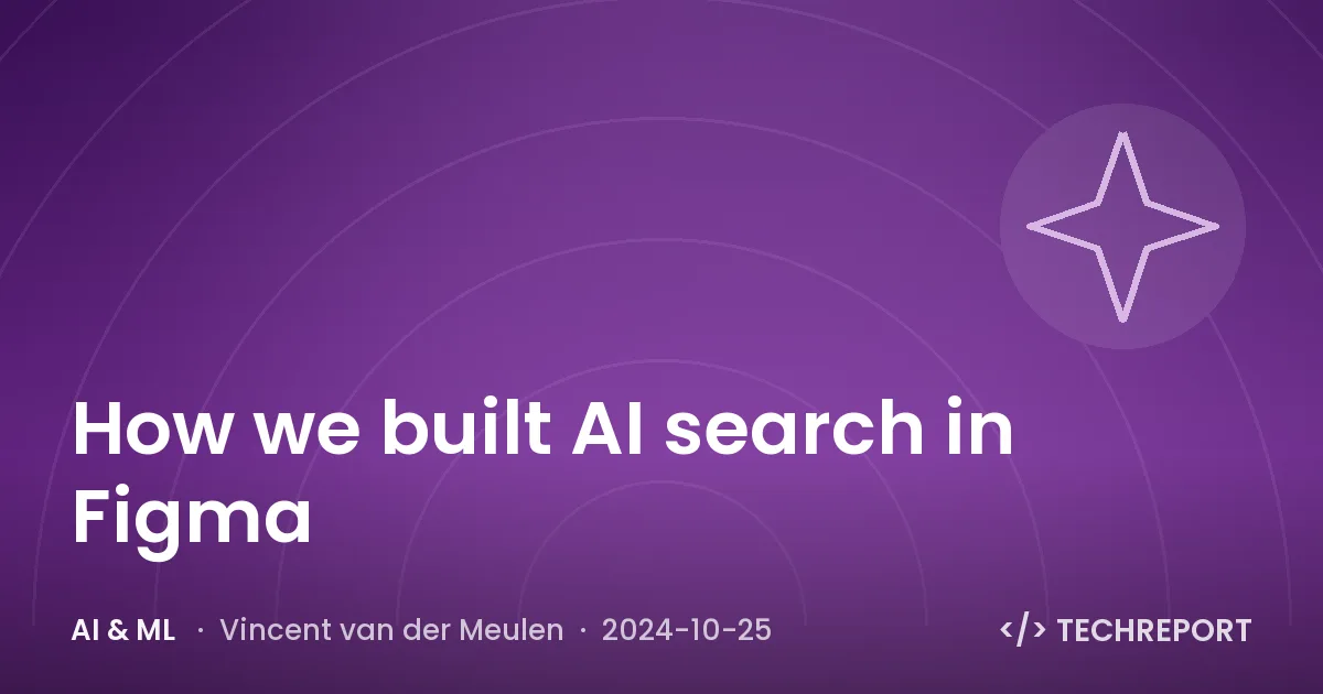AI & ML — How we built AI search in Figma