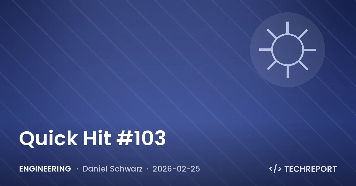 Quick Hit #103