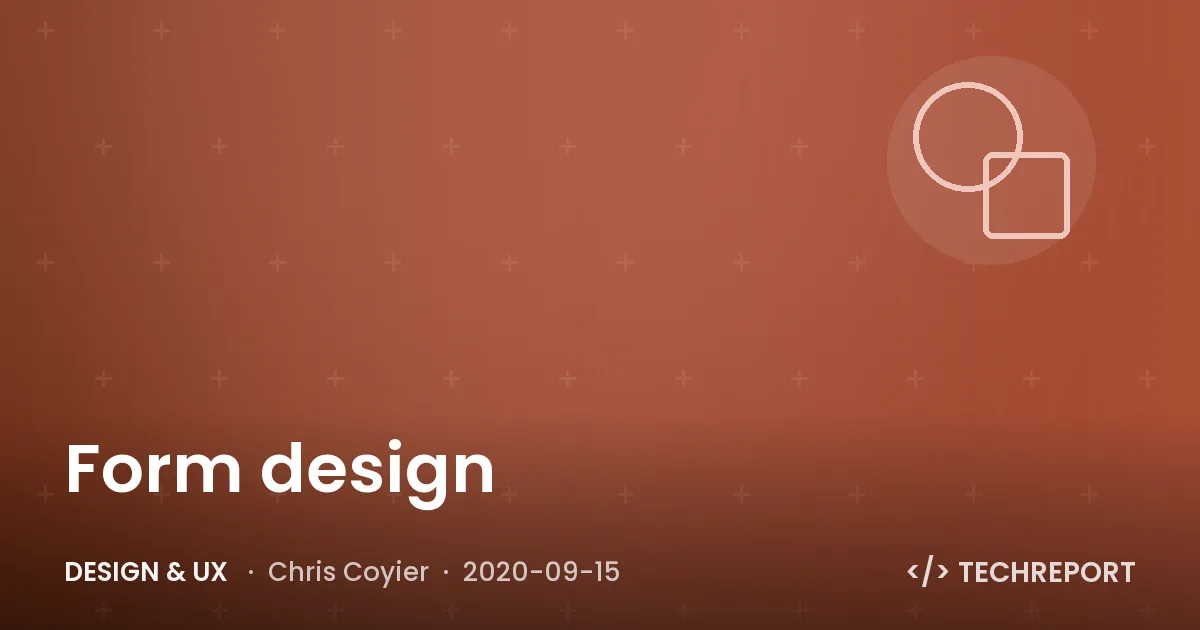 Form design