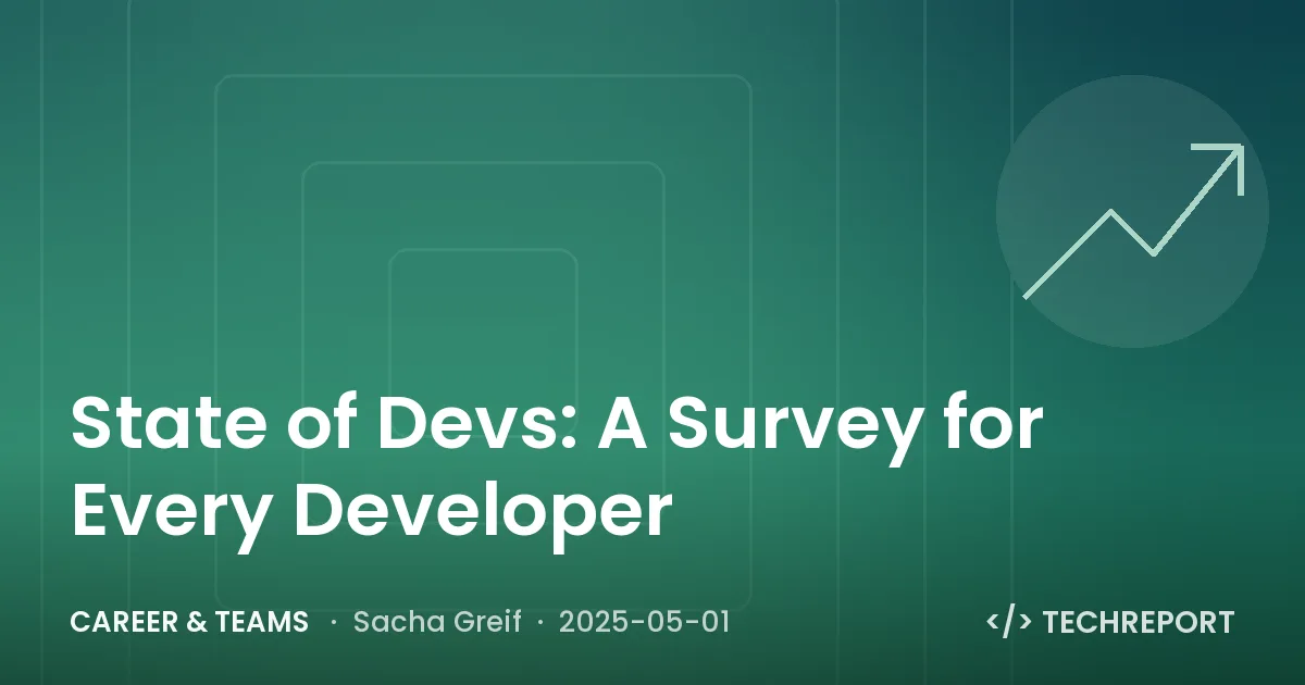 Career & Teams — State of Devs: A Survey for Every Developer