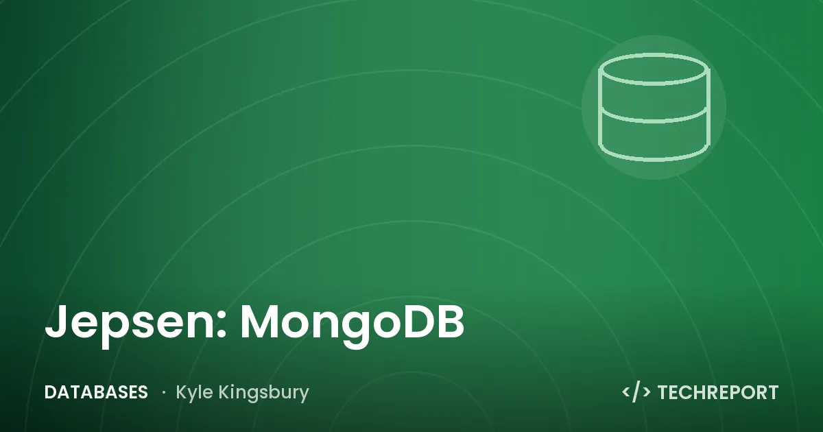 Databases — Jepsen: MongoDB