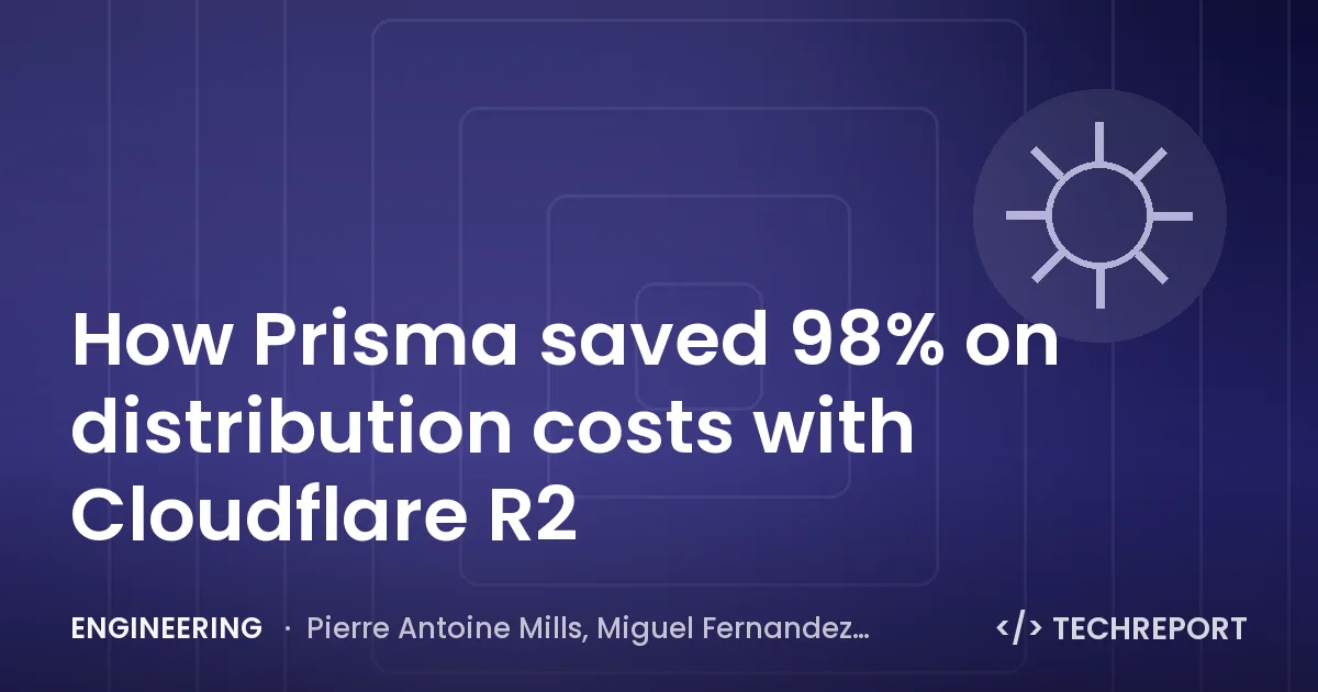 Engineering — How Prisma saved 98% on distribution costs with Cloudflare R2