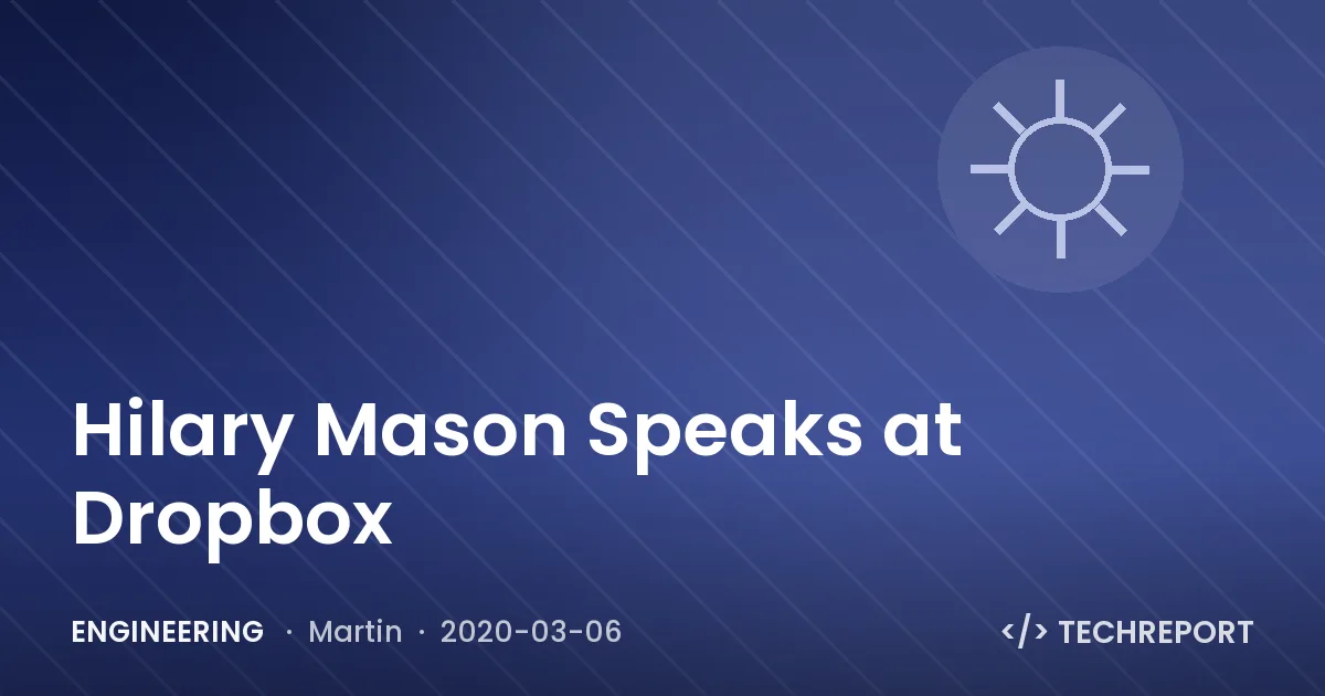 Hilary Mason Speaks at Dropbox