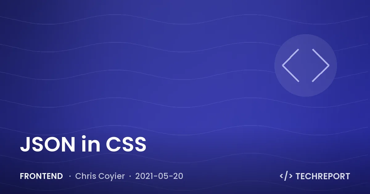 JSON in CSS