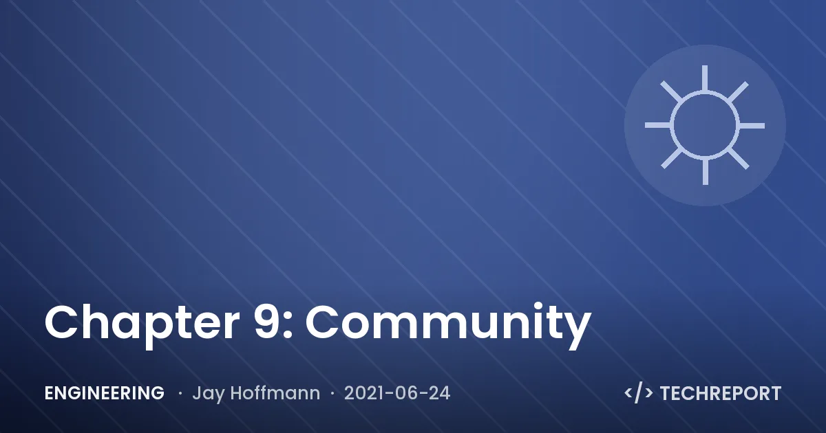 Engineering — Chapter 9: Community