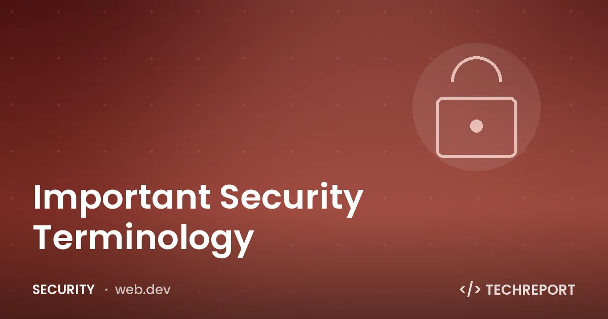 Important Security Terminology