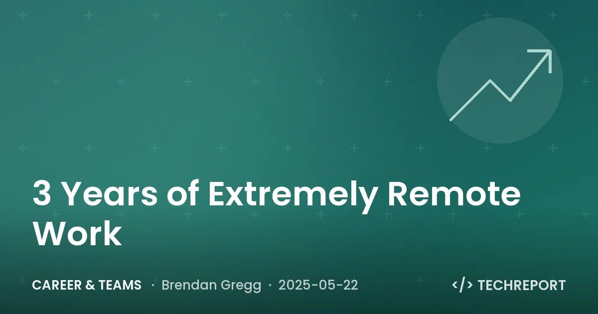 Career & Teams — 3 Years of Extremely Remote Work