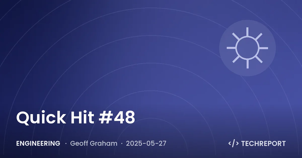 Engineering — Quick Hit #48