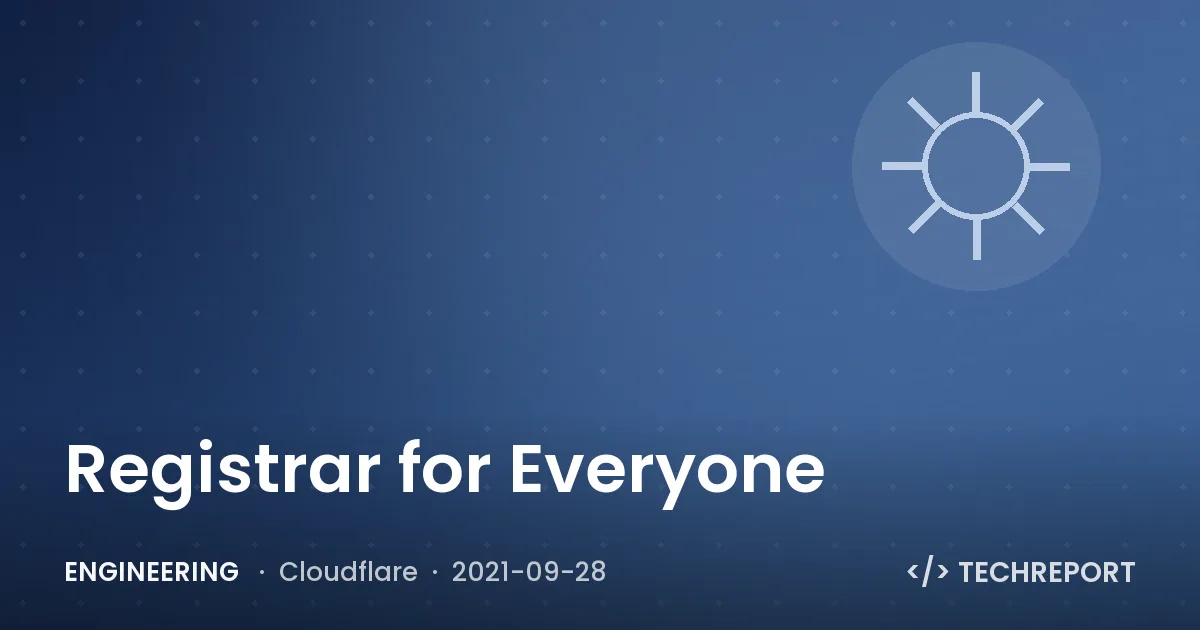 Registrar for Everyone