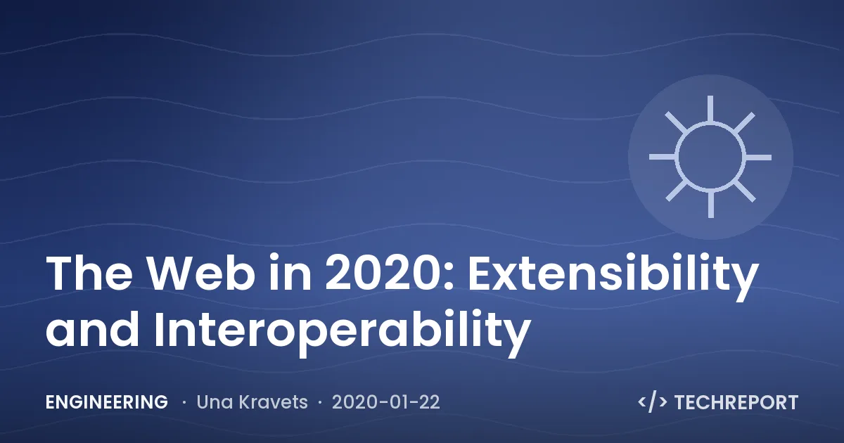Engineering — The Web in 2020: Extensibility and Interoperability