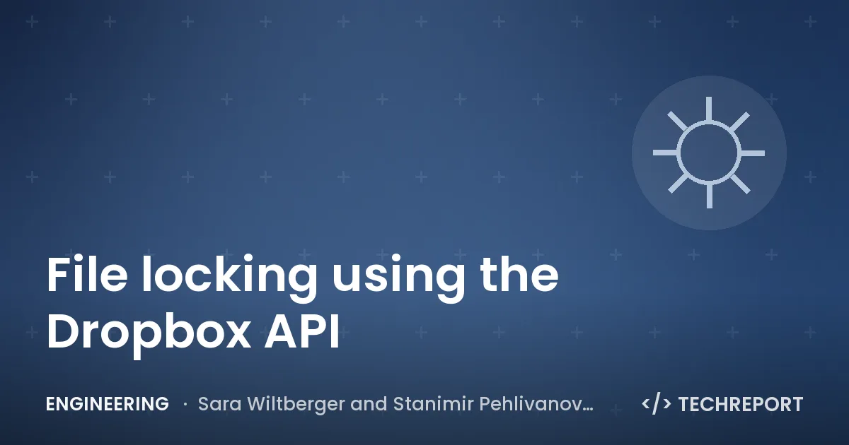 File locking using the Dropbox API