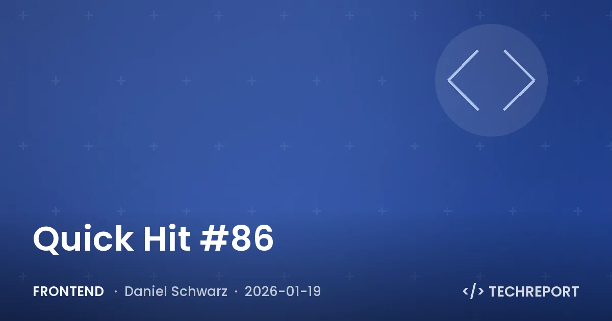 Quick Hit #86