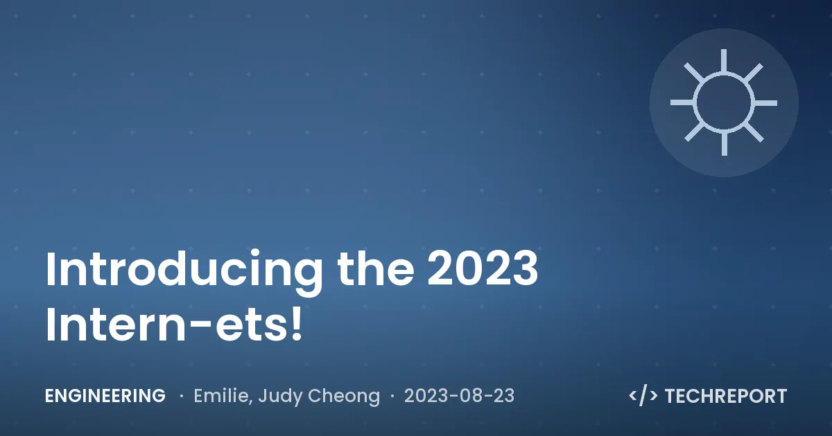 Introducing the 2023 Intern-ets!