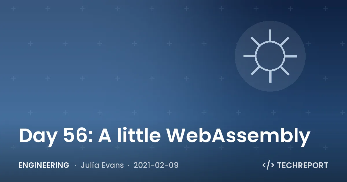 Day 56: A little WebAssembly