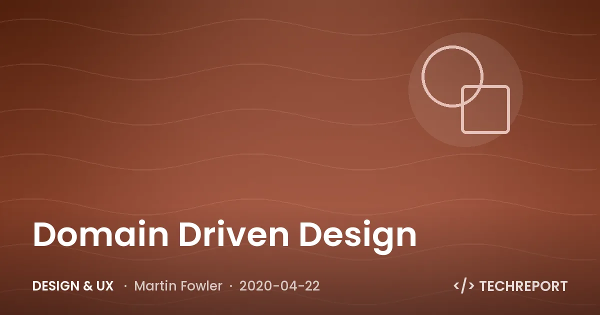 Design & UX — Domain Driven Design