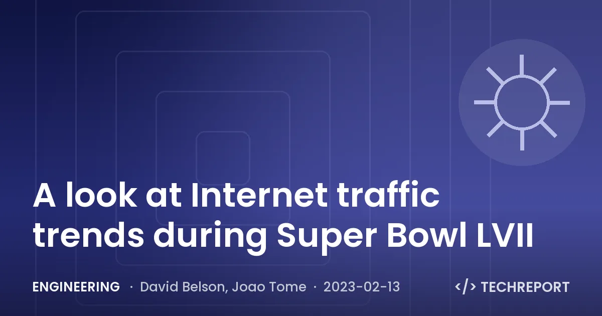 Engineering — A look at Internet traffic trends during Super Bowl LVII