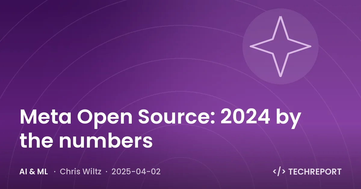 AI & ML — Meta Open Source: 2024 by the numbers