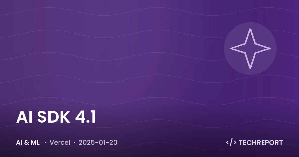 AI SDK 4.1