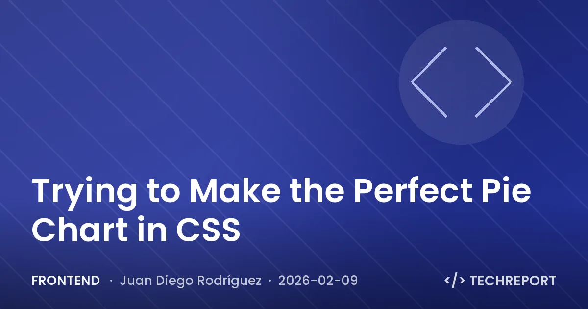Frontend — Trying to Make the Perfect Pie Chart in CSS