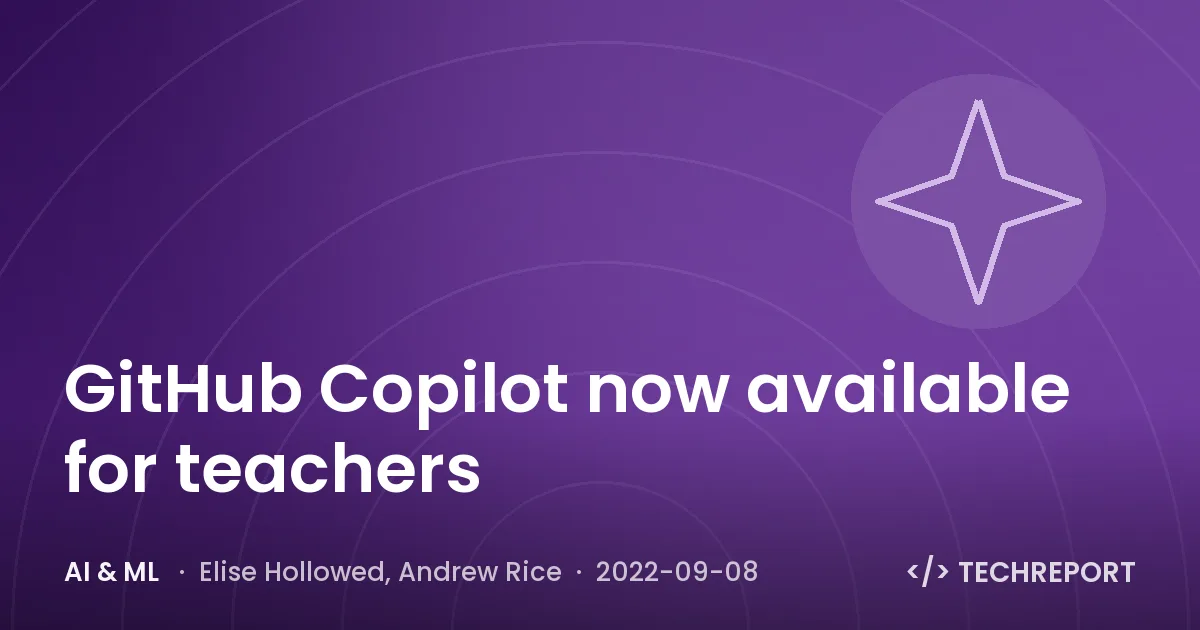 GitHub Copilot now available for teachers