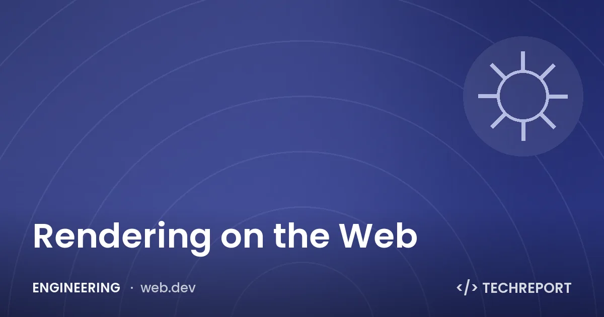 Rendering on the Web
