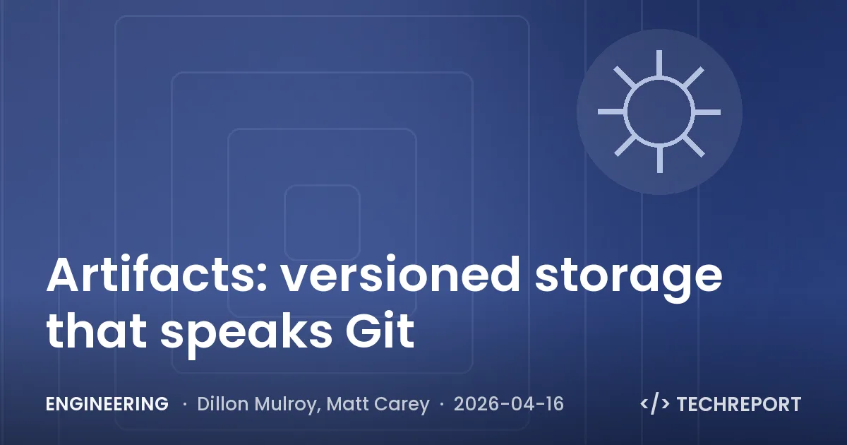 Engineering — Artifacts: versioned storage that speaks Git