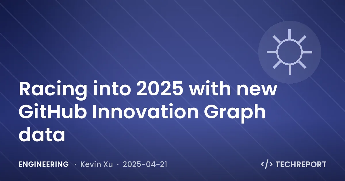 Racing into 2025 with new GitHub Innovation Graph data