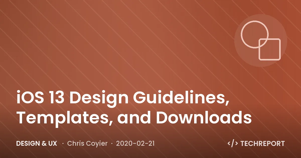 iOS 13 Design Guidelines, Templates, and Downloads