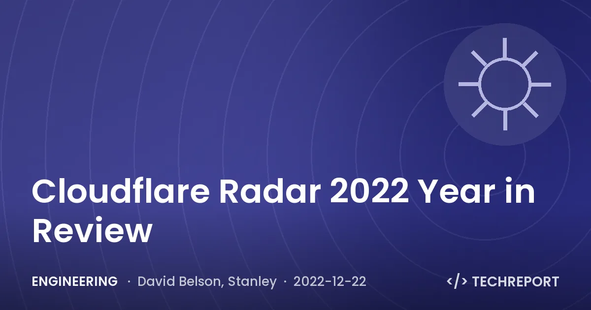 Engineering — Cloudflare Radar 2022 Year in Review