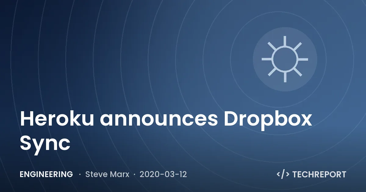 Engineering — Heroku announces Dropbox Sync