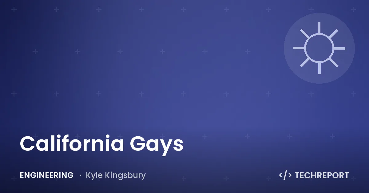 Engineering — California Gays