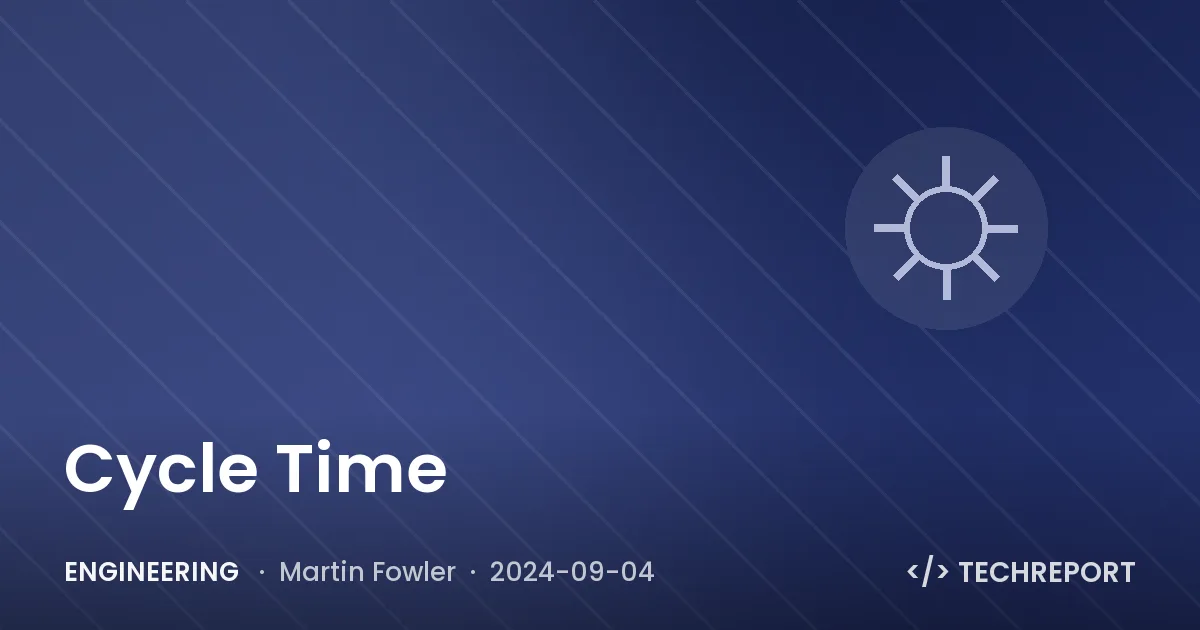 Engineering — Cycle Time