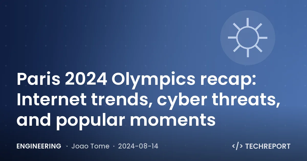 Paris 2024 Olympics recap: Internet trends, cyber threats, and popular moments