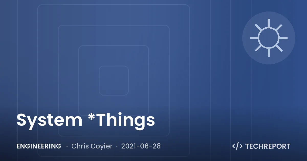 System *Things