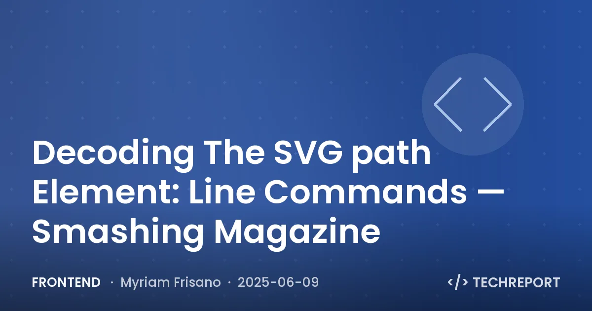 Decoding The SVG path Element: Line Commands — Smashing Magazine