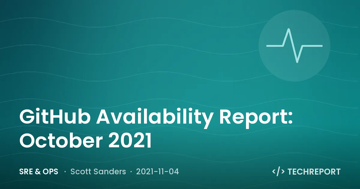 GitHub Availability Report: October 2021