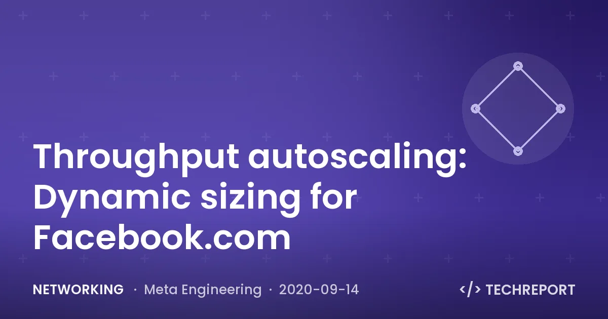 Throughput autoscaling: Dynamic sizing for Facebook.com