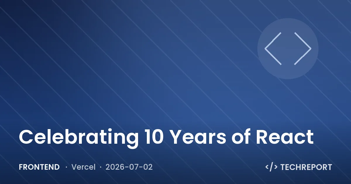 Frontend — Celebrating 10 Years of React