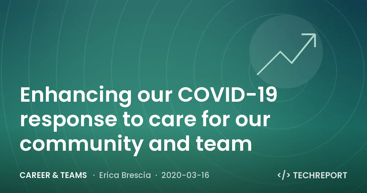 Career & Teams — Enhancing our COVID-19 response to care for our community and team