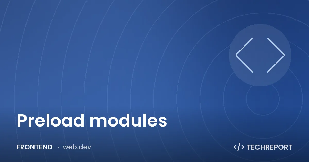 Preload modules